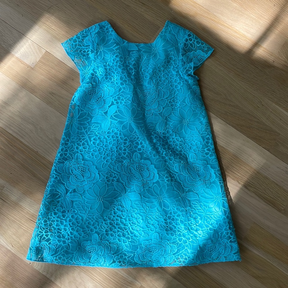 Mayoral blue lace dress